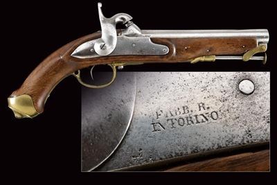 Pistola a luminello da marina, Torino, 1847, cal. 17 mm