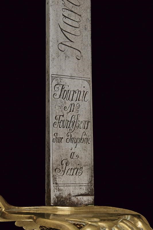 Spada da ufficiale 'Marechaussee de Provence', modello 1783, Parigi