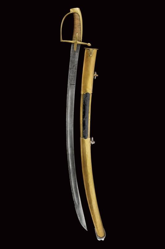 Sciabola da ussaro del Principato di Ansbach e Bayreuth, 1757-1791
