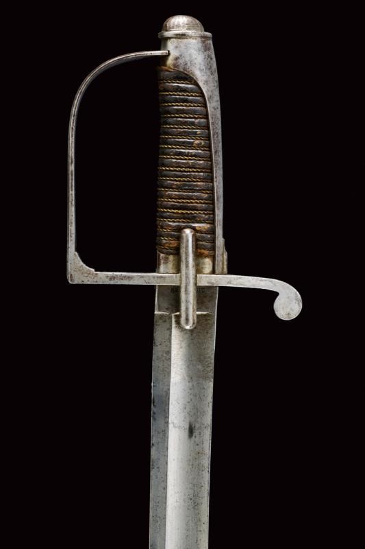 Sciabola da ufficiale di artiglieria a cavallo, modello 1833, Regno di Sardegna