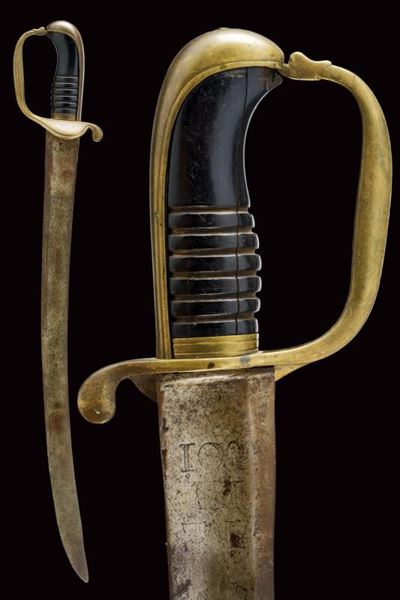 Sciabola da ufficiale dei cacciatori, modello 1819, Regno di Sardegna