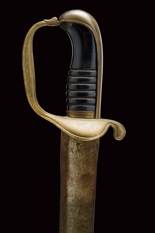 Sciabola da ufficiale dei cacciatori, modello 1819, Regno di Sardegna