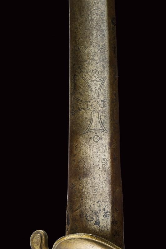 Sciabola da ufficiale dei cacciatori, modello 1819, Regno di Sardegna