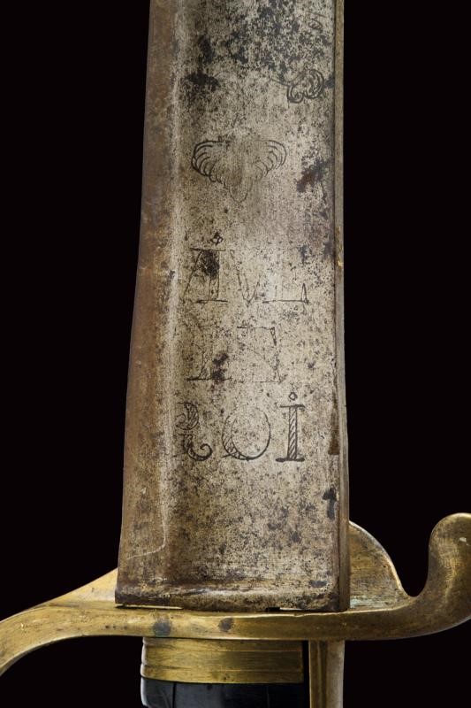 Sciabola da ufficiale dei cacciatori, modello 1819, Regno di Sardegna