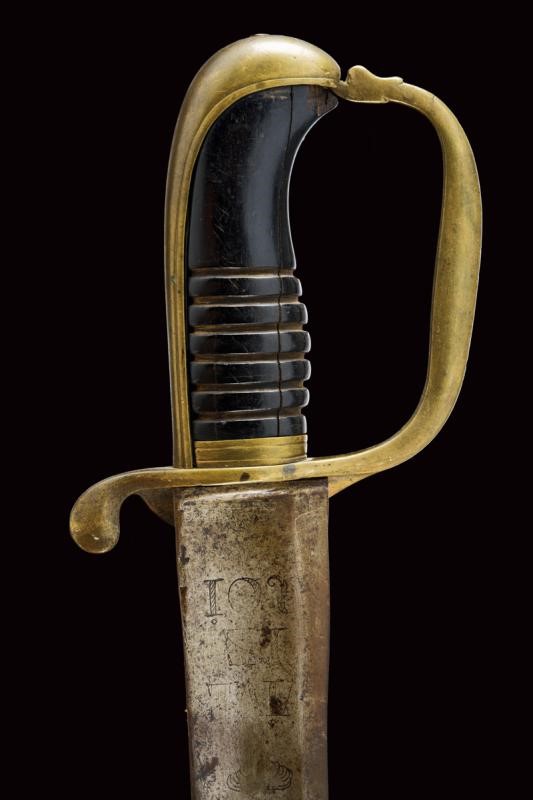 Sciabola da ufficiale dei cacciatori, modello 1819, Regno di Sardegna