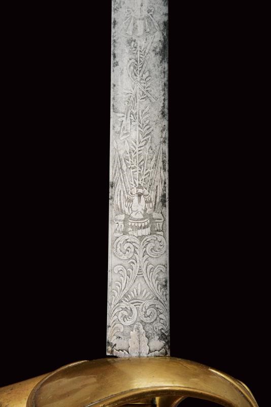 Spada 'Albertina' mod. 1833, lama incisa con motto e simboli Sabaudi