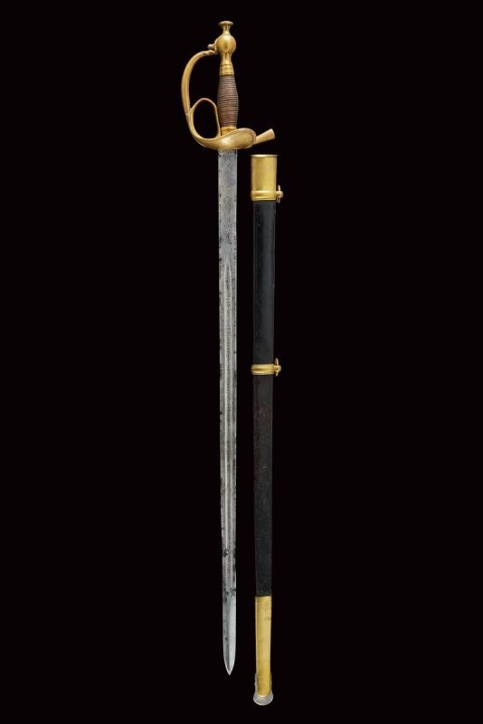 Spada 'Albertina' mod. 1833, lama incisa con motto e simboli Sabaudi