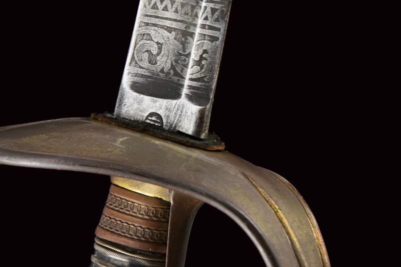 Spada Albertina Modello 1833, Regno di Sardegna