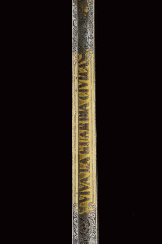 Spada Albertina Modello 1833, Regno di Sardegna