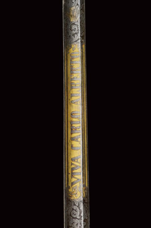 Spada Albertina Modello 1833, Regno di Sardegna
