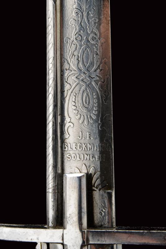Sciabola da ufficiale del Regno di Sardegna, modello 1855, con lama in damasco