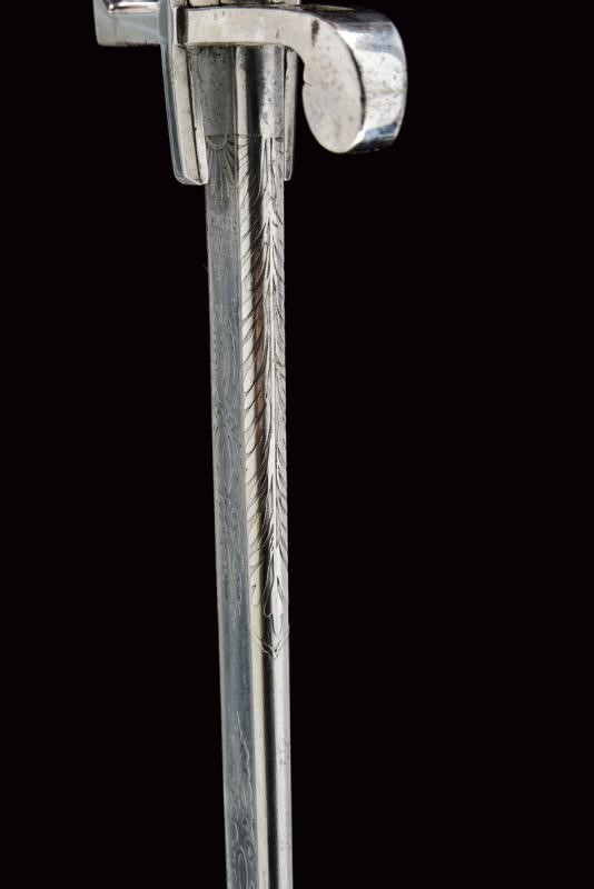 Sciabola da ufficiale del Regno di Sardegna, modello 1855, con lama in damasco