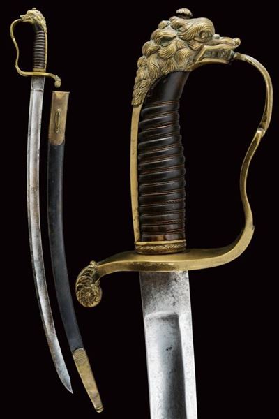 Regno delle Due Sicilie, Sciabola modello 1829 da ufficiale subalterno