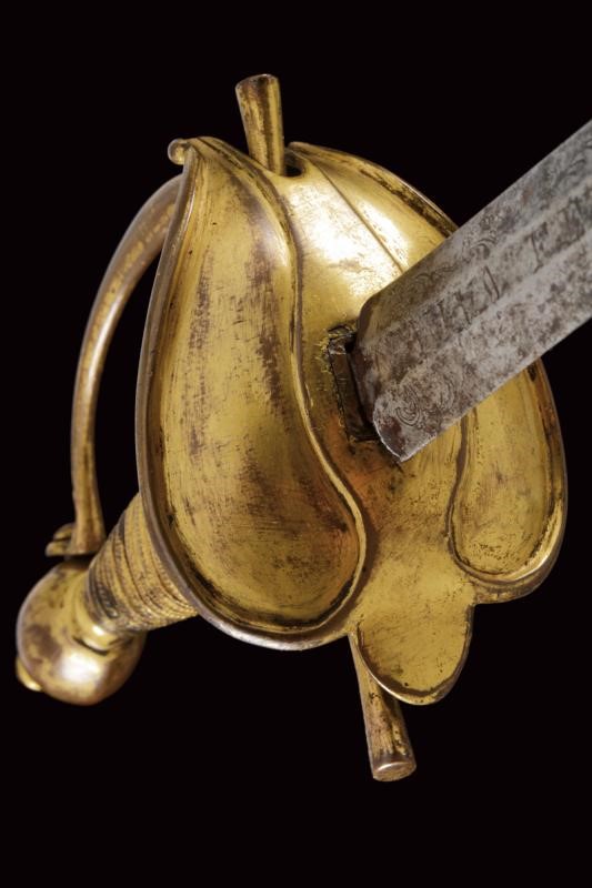 Spada da ufficiale di fanteria, Regno delle Due Sicilie, epoca di Ferdinando IV