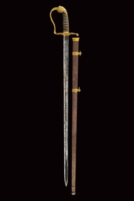 Spada da ufficiale subalterno, Guardia Civica Mod. 1847, Stato Pontificio