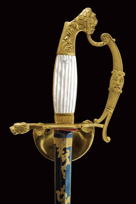 Spadino da cerimonia per Gran Cordone dell'Ordine dei Santi Maurizio e Lazzaro, Italia