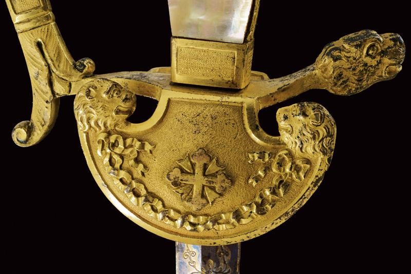Spadino da cerimonia, Regno di Sardegna - Commendatore dell'Ordine dei Santi Maurizio e Lazzaro