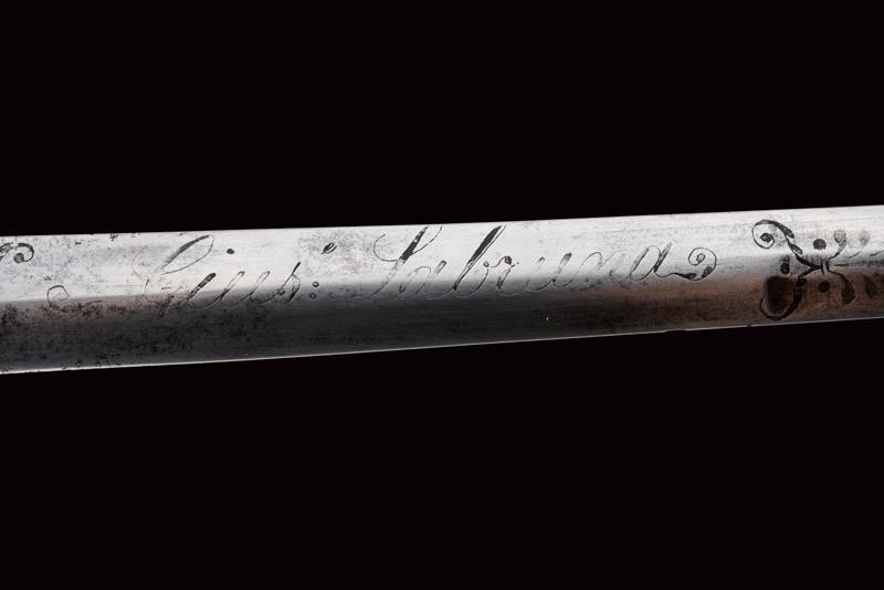 Spadino da ufficiale superiore, Regno delle Due Sicilie, 1818