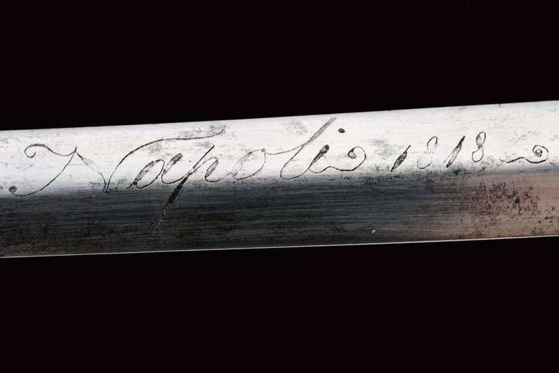 Spadino da ufficiale superiore, Regno delle Due Sicilie, 1818
