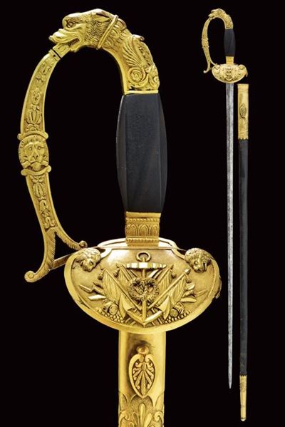 Regno delle Due Sicilie, Spadino da ufficiale da marina, 1850