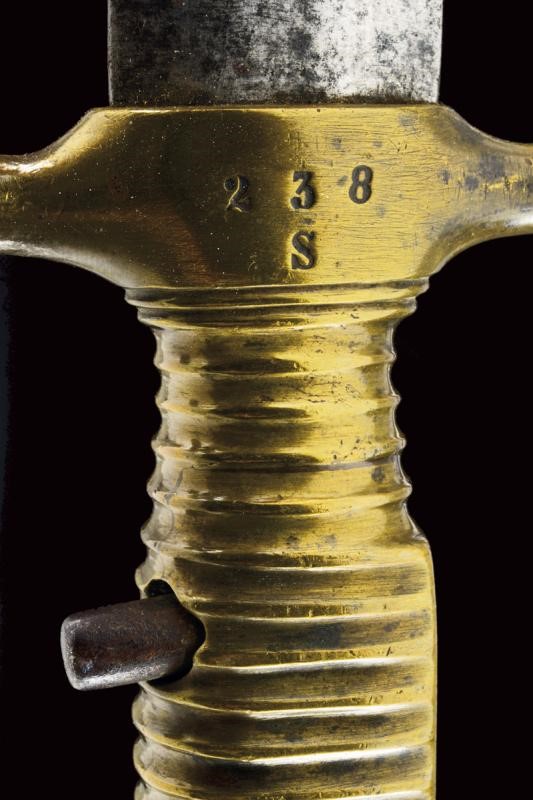 Baionetta Mod. 1843 per moschetto da artiglieri, Regno di Sardegna