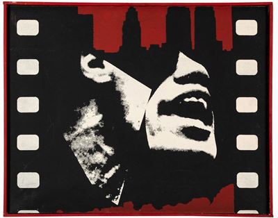 Malcolm X - Serigrafia su tela, es. 23/50