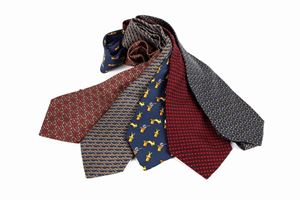 Lotto di cinque cravatte