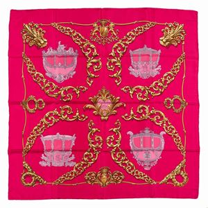Carrosses d'or silk twill scarf