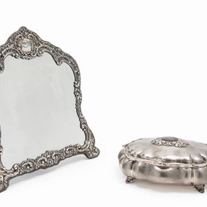 Two silver objects, 20th Century