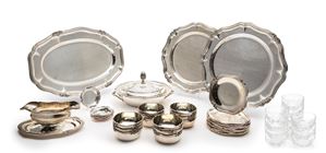 A silver table set, Egypt 20th Century