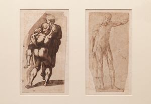 Two Studies of Male Figures