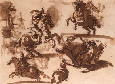 Studio di Cavalieri e Cavalli (recto e Verso)