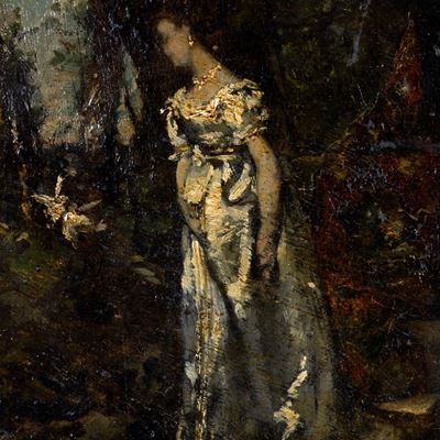 Ritratto di Dama in Abito Bianco