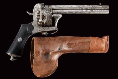 Raro Revolver a Spillo Lefaucheux a Diciotto Colpi