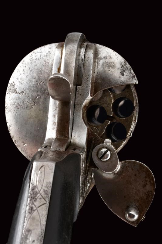 Raro Revolver a Spillo Lefaucheux a Diciotto Colpi
