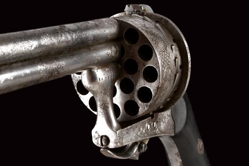 Raro Revolver a Spillo Lefaucheux a Diciotto Colpi