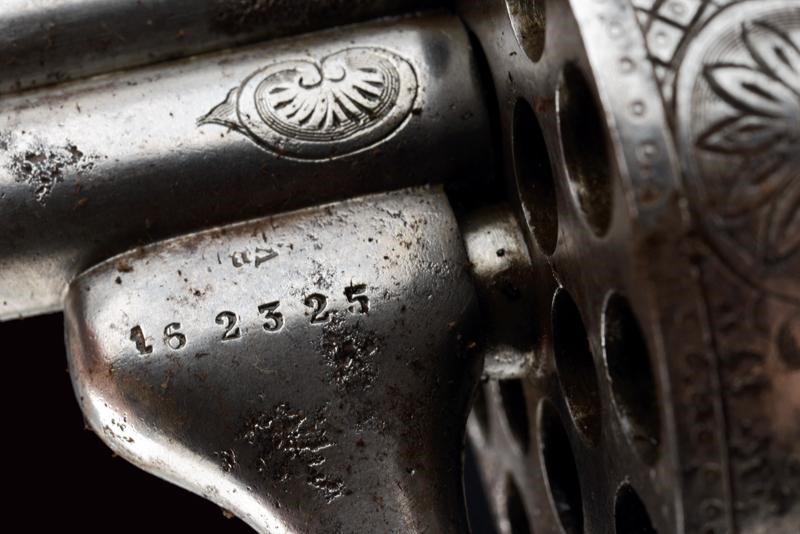 Raro Revolver a Spillo Lefaucheux a Diciotto Colpi