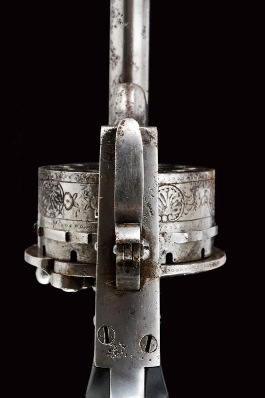 Raro Revolver a Spillo Lefaucheux a Diciotto Colpi