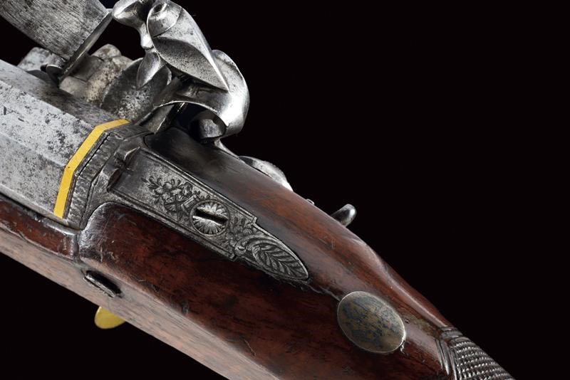 Pistola a Pietra Focaia Firmata Askew