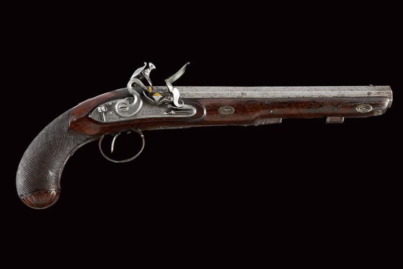 Pistola a Pietra Focaia Firmata Askew