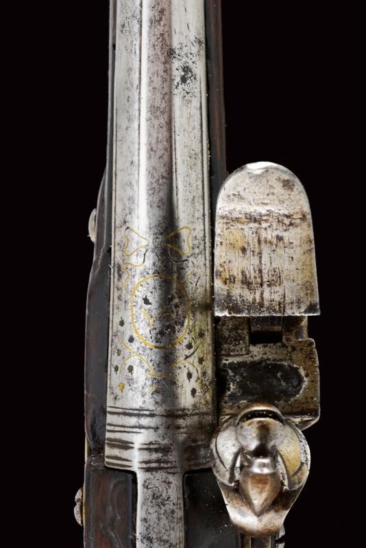 Pistola a Pietra Focaia Firmata g.M. Logia (loggia)