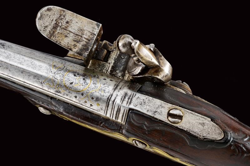 Pistola a Pietra Focaia Firmata g.M. Logia (loggia)