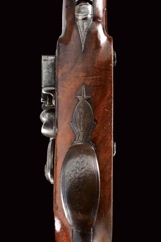 Pistola a Pietra Focaia con Baionetta a Scatto