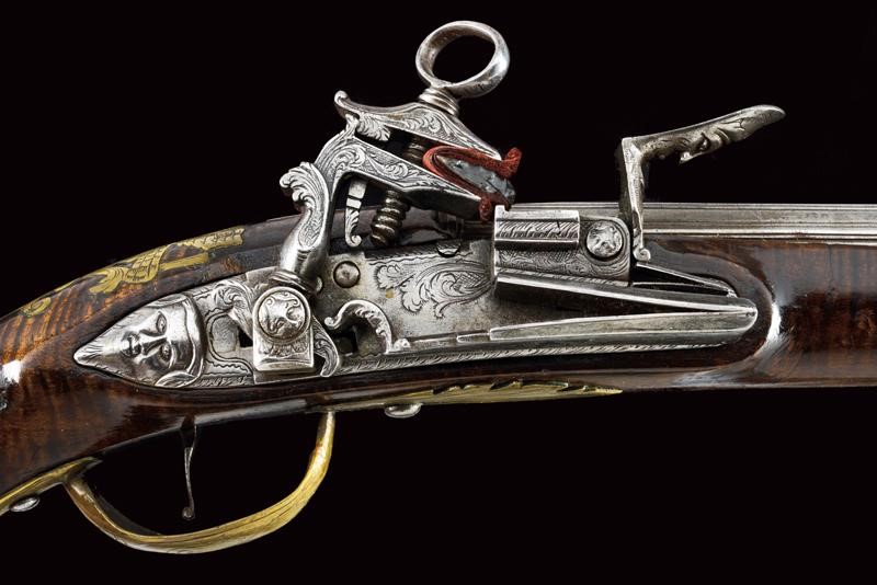 Elegante Pistola a Pietra Focaia alla Romana