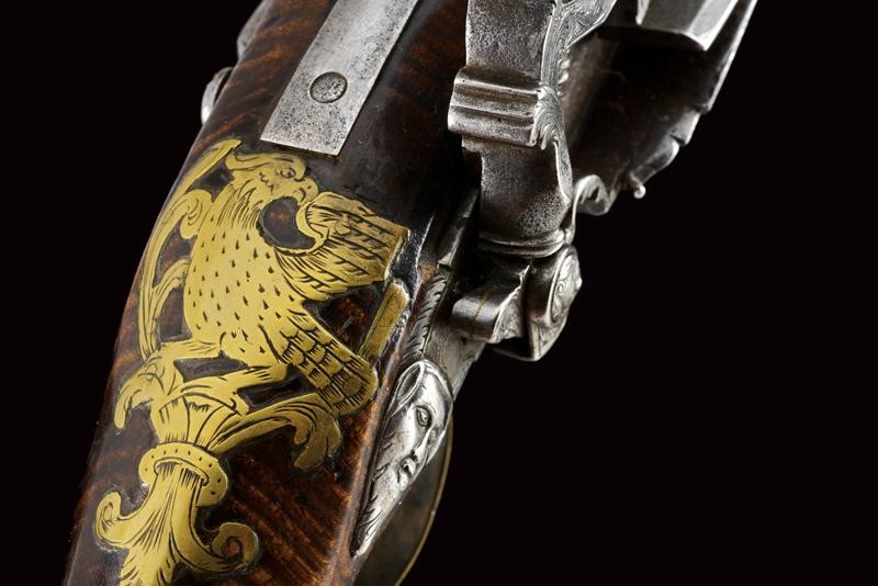 Elegante Pistola a Pietra Focaia alla Romana