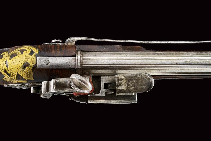 Elegante Pistola a Pietra Focaia alla Romana