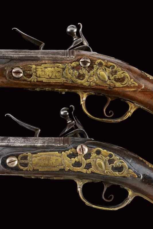 Paio di Pistole a Pietra Focaia di F. Bianco