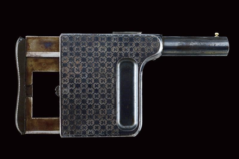 A rare Gaulois center fire palm pistol 1875-1890