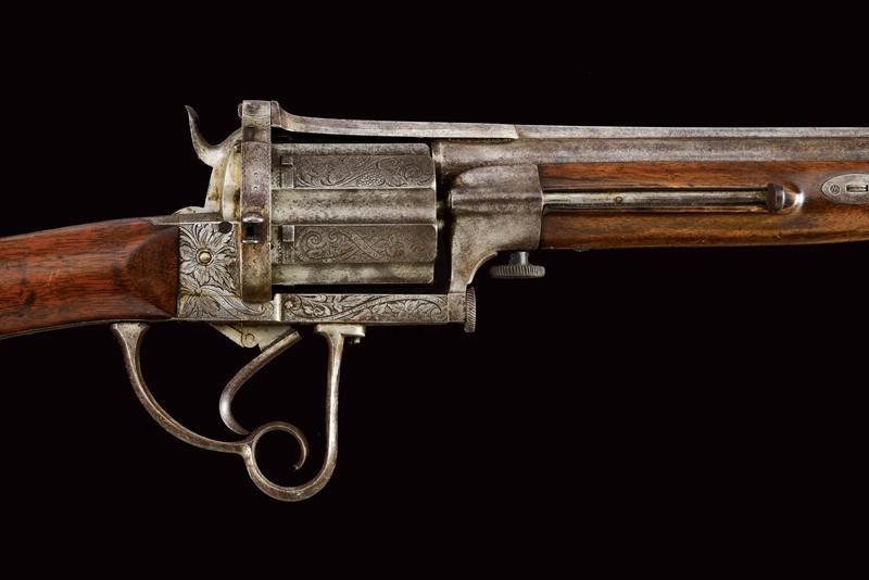 Interessante Fucile Revolver a Spillo dei Fratelli Merolla