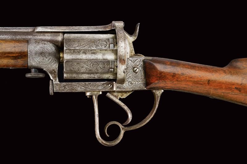 Interessante Fucile Revolver a Spillo dei Fratelli Merolla